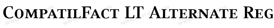 CompatilFact LT Alternate Regular Small Caps字体转换